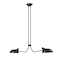 Z-Lite Bellamy Linear Chandelier, 2-Light, 9.5 In.W x 46 In.L x 8.25 In.H, Matte Black/Matte Black Outer 1942-2L-MB - alternate 2